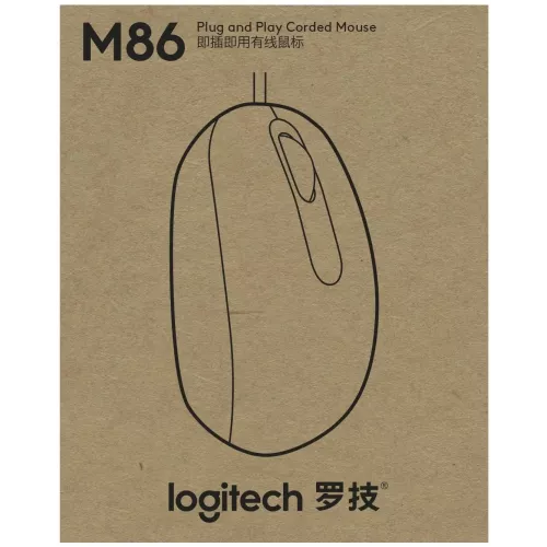 Мышь Logitech M86 черный оптическая 8000dpi USB для ноутбука 2but (910-007661)