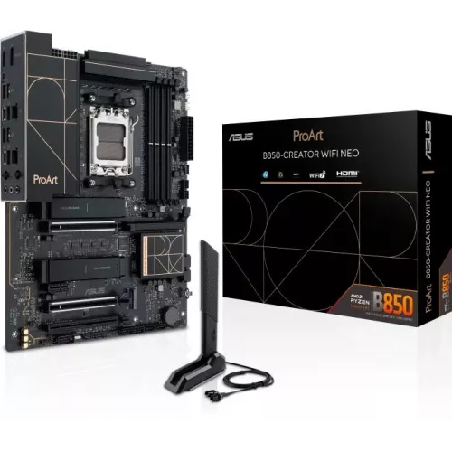 Материнская плата Asus PROART B850-CREATOR WIFI NEO Socket AM5 AMD B850 4xDDR5 ATX AC`97 8ch(7.1) 2x5Gg RAID+HDMI+DP