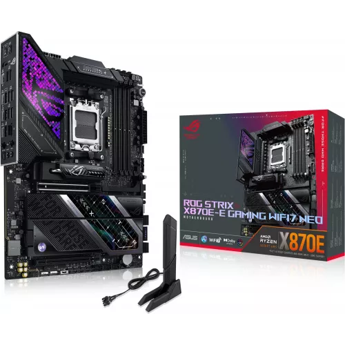 Материнская плата Asus ROG STRIX X870E-E GAMING WIFI7 NEO Socket AM5 AMD X870E 4xDDR5 ATX AC`97 8ch(7.1) 5Gigabit RAID+HDMI