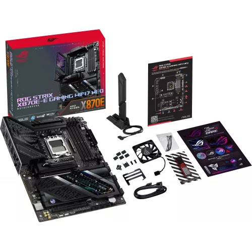 Материнская плата Asus ROG STRIX X870E-E GAMING WIFI7 NEO Socket AM5 AMD X870E 4xDDR5 ATX AC`97 8ch(7.1) 5Gigabit RAID+HDMI