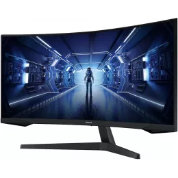 Монитор Samsung 34" Odyssey G5 LC34G55TWWPXEN черный VA LED 21:9 HDMI матовая 250cd 178гр/178гр 3440x1440 165Hz FreeSync Premium DP UW 5.6кг