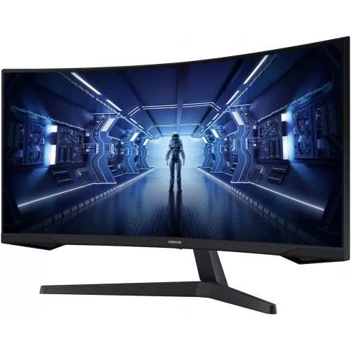 Монитор Samsung 34" Odyssey G5 LC34G55TWWPXEN черный VA LED 21:9 HDMI матовая 250cd 178гр/178гр 3440x1440 165Hz FreeSync Premium DP UW 5.6кг