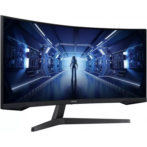 Монитор Samsung 34" Odyssey G5 LC34G55TWWPXEN черный VA LED 21:9 HDMI матовая 250cd 178гр/178гр 3440x1440 165Hz FreeSync Premium DP UW 5.6кг