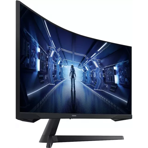 Монитор Samsung 34" Odyssey G5 LC34G55TWWPXEN черный VA LED 21:9 HDMI матовая 250cd 178гр/178гр 3440x1440 165Hz FreeSync Premium DP UW 5.6кг