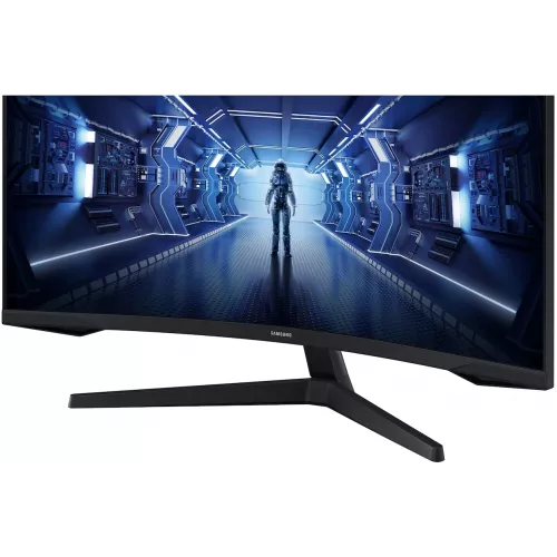 Монитор Samsung 34" Odyssey G5 LC34G55TWWPXEN черный VA LED 21:9 HDMI матовая 250cd 178гр/178гр 3440x1440 165Hz FreeSync Premium DP UW 5.6кг
