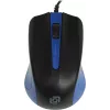 Мышь Оклик 225M черный/синий оптическая 1200dpi USB 3but (288233)