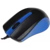 Мышь Оклик 225M черный/синий оптическая 1200dpi USB 3but (288233)