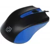 Мышь Оклик 225M черный/синий оптическая 1200dpi USB 3but (288233)
