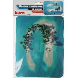 Коврик для мыши Buro BU-M10017 Мини рисунок/остров 230x180x2мм