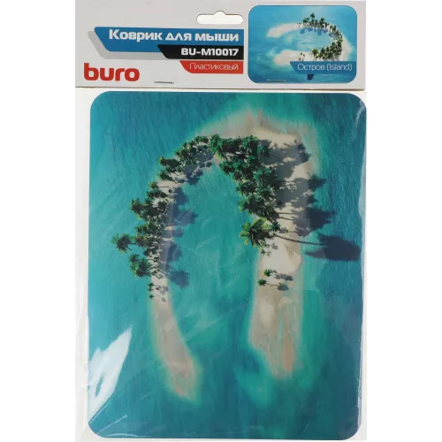 Коврик для мыши Buro BU-M10017 Мини рисунок/остров 230x180x2мм