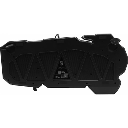 Клавиатура A4Tech B318 черный USB Multimedia for gamer LED (подставка для запястий) кабель 1.8м