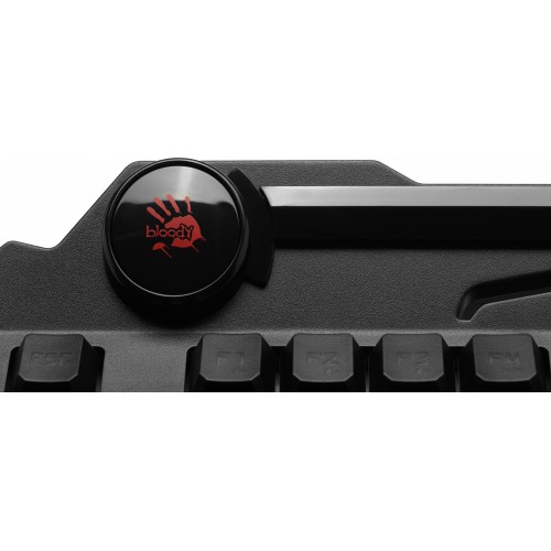 Клавиатура A4Tech B318 черный USB Multimedia for gamer LED (подставка для запястий) кабель 1.8м