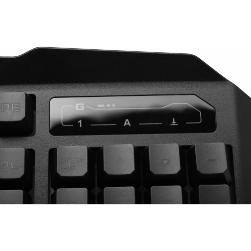 Клавиатура A4Tech B318 черный USB Multimedia for gamer LED (подставка для запястий) кабель 1.8м