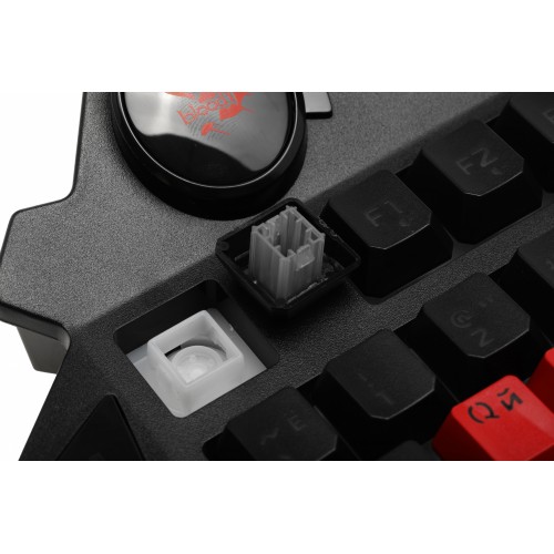 Клавиатура A4Tech B318 черный USB Multimedia for gamer LED (подставка для запястий) кабель 1.8м
