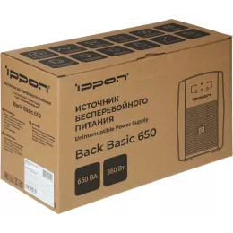Источник бесперебойного питания Ippon Back Basic 650 360Вт 650ВА черный