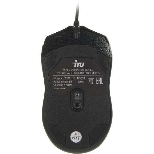 Клавиатура + мышь Оклик 621M IRU клав:черный мышь:черный USB (475653)