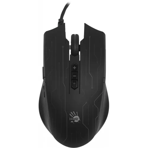 Мышь A4Tech Bloody Q82 черный/рисунок оптическая 6200dpi USB 8but