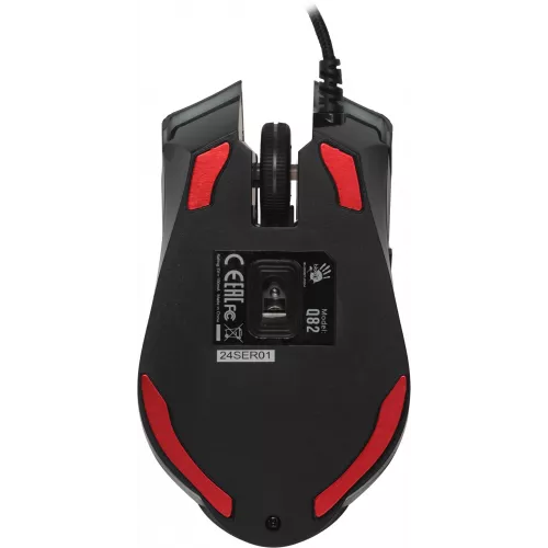 Мышь A4Tech Bloody Q82 черный/рисунок оптическая 6200dpi USB 8but
