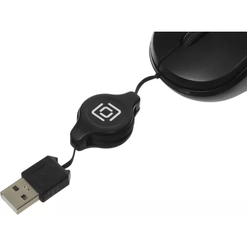 Мышь Оклик 115SR черный оптическая 1000dpi USB для ноутбука 3but (492888)