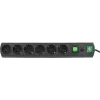 Сетевой фильтр Most RG 5м (6 розеток) черный (коробка)