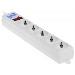 Сетевой фильтр Powercube SPG-B-15-WHITE 5м (5 розеток) белый (коробка)
