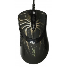 Мышь A4Tech Oscar Editor XL-747H коричневый/рисунок лазерная 3600dpi USB 6but (XL-747H (BROWN SPIDER))
