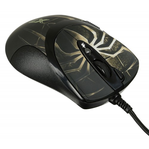 Мышь A4Tech Oscar Editor XL-747H коричневый/рисунок лазерная 3600dpi USB 6but (XL-747H (BROWN SPIDER))