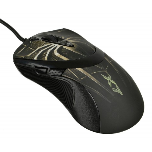 Мышь A4Tech Oscar Editor XL-747H коричневый/рисунок лазерная 3600dpi USB 6but (XL-747H (BROWN SPIDER))