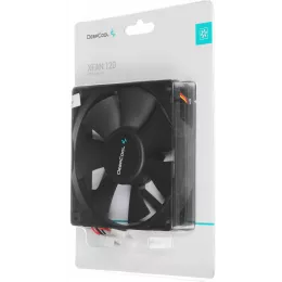 Вентилятор для корпуса Deepcool XFan 120 120х120x25 черный 3-pin 4-pin (Molex) 24дБ (DP-FDC-XF120) Ret
