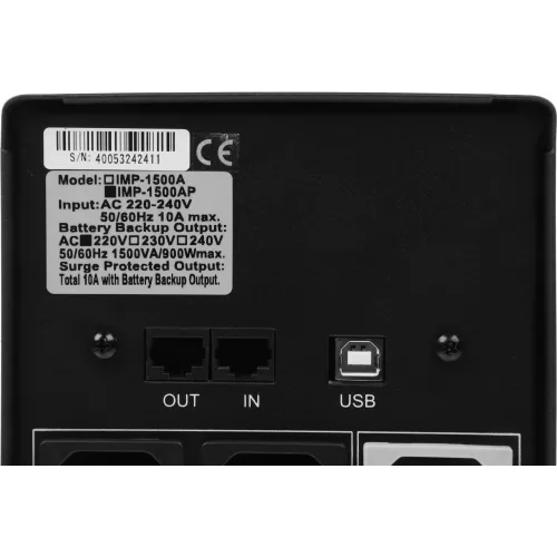Источник бесперебойного питания Powercom Imperial IMP-1500AP 900Вт 1500ВА черный