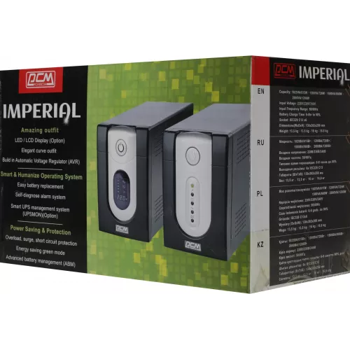 Источник бесперебойного питания Powercom Imperial IMP-1500AP 900Вт 1500ВА черный