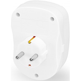 Сетевой фильтр Buro 100SH-Plus-W (1 розетка) белый (коробка)