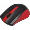 Мышь Оклик 485MW черный/красный оптическая 1600dpi беспров. USB для ноутбука 3but (997828)