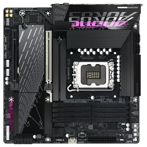 Купить материнскую плату Gigabyte B860M AORUS ELITE WIFI6E - Intel B860, 4xDDR5, mATX, 2.5G LAN, RAID, HDMI и DP