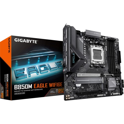 Купить материнскую плату Gigabyte B850M EAGLE WIFI6E AM5 с поддержкой DDR5 и 2.5G LAN