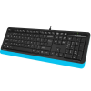 Клавиатура + мышь A4Tech Fstyler F1010 клав:черный/синий мышь:черный/синий USB Multimedia (F1010 BLUE)