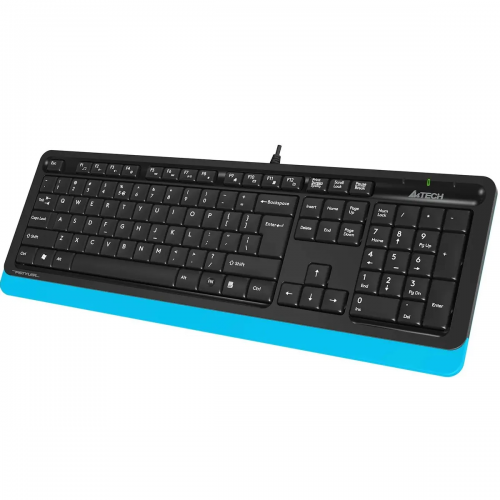 Клавиатура + мышь A4Tech Fstyler F1010 клав:черный/синий мышь:черный/синий USB Multimedia (F1010 BLUE)