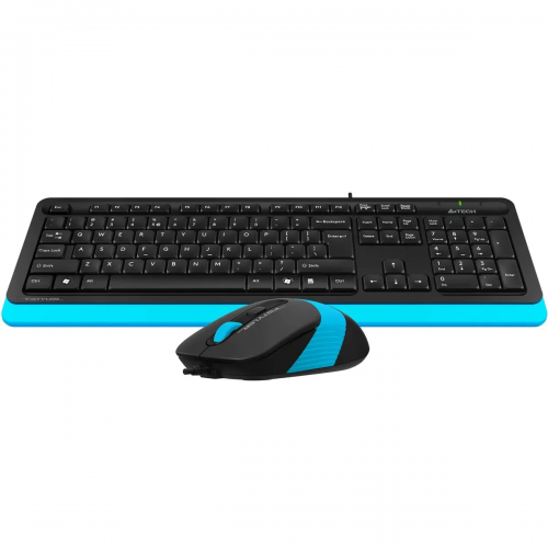 Клавиатура + мышь A4Tech Fstyler F1010 клав:черный/синий мышь:черный/синий USB Multimedia (F1010 BLUE)