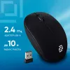 Мышь Оклик 685MW черный оптическая 1200dpi беспров. USB для ноутбука 3but (1058946)