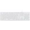 Клавиатура Оклик 500M белый USB slim Multimedia (1061586) кабель 1.5м