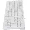 Клавиатура Оклик 500M белый USB slim Multimedia (1061586) кабель 1.5м