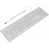Клавиатура Оклик 500M белый USB slim Multimedia (1061586) кабель 1.5м