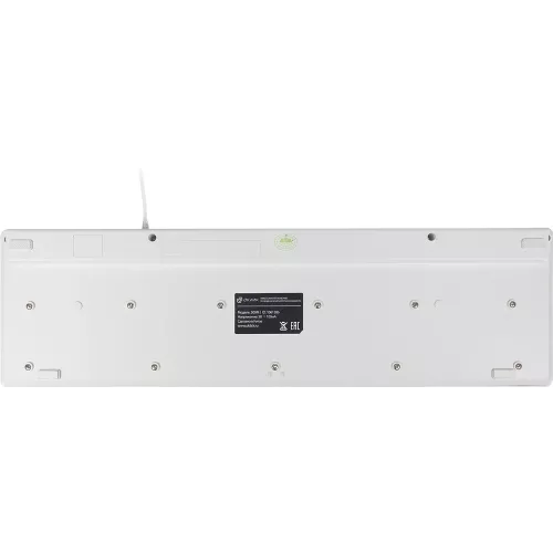 Клавиатура Оклик 500M белый USB slim Multimedia (1061586) кабель 1.5м