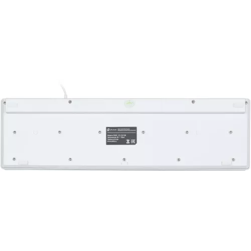 Клавиатура Оклик 500M белый USB slim Multimedia (1061586) кабель 1.5м