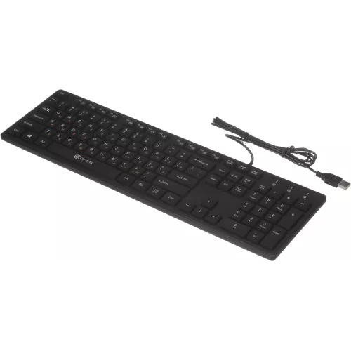 Клавиатура Оклик 520M2U черный/черный USB slim Multimedia (1061587) кабель 1.6м