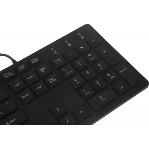 Клавиатура Оклик 520M2U черный/черный USB slim Multimedia (1061587) кабель 1.6м