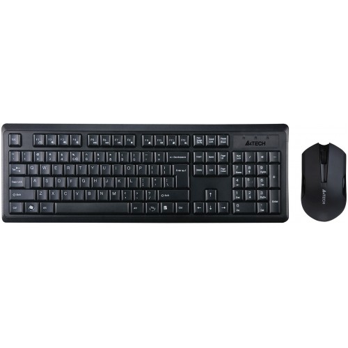 Клавиатура + мышь A4Tech V-Track 4200N клав:черный мышь:черный USB беспроводная Multimedia