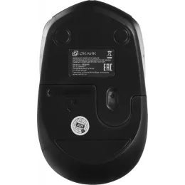 Мышь Оклик 488MW черный оптическая 1600dpi беспров. USB для ноутбука 4but (1196560)