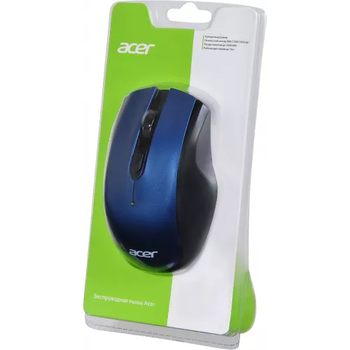 Мышь Acer OMR031 черный/синий оптическая 1600dpi беспров. USB 4but (ZL.MCEEE.008)