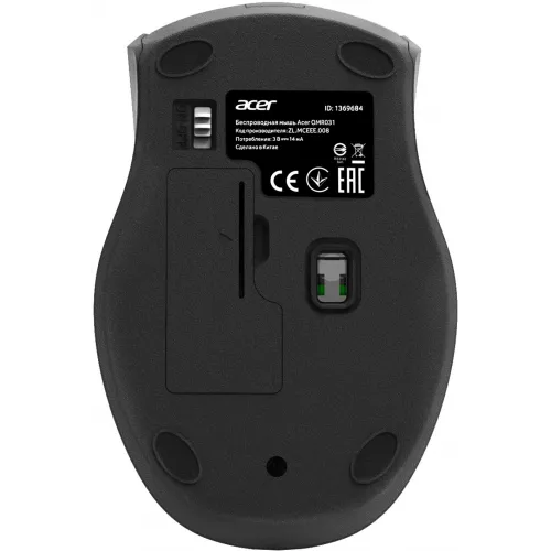 Мышь Acer OMR031 черный/синий оптическая 1600dpi беспров. USB 4but (ZL.MCEEE.008)